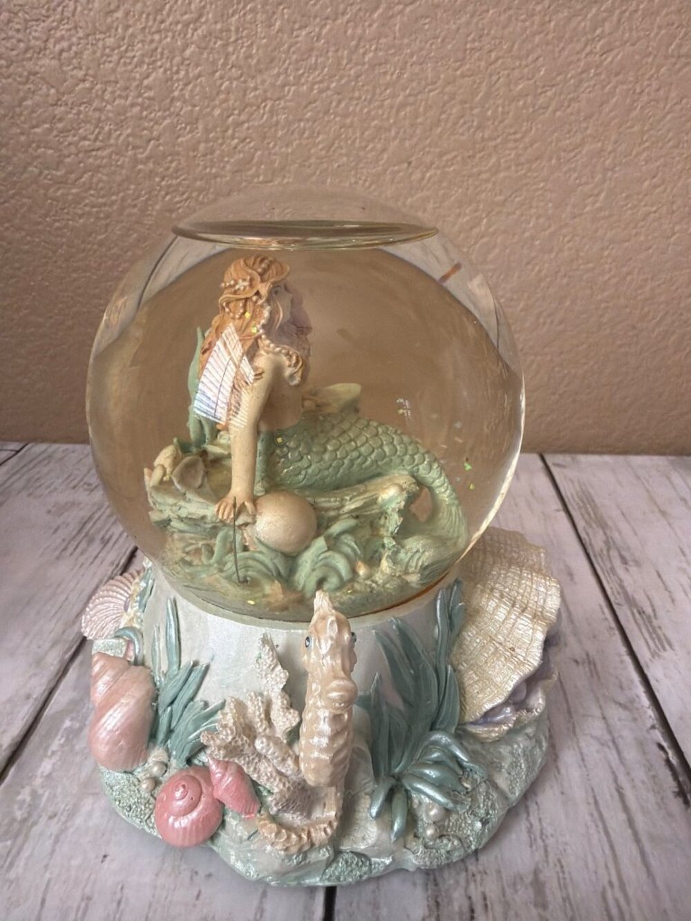 1992 San Francisco Music Crystal Visions M Sarnat Mermaid Musical Water Globe - Picture 6 of 13